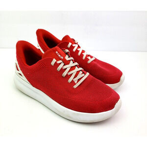 Kizik Athens Youth Size 4.5Y Red White Casual Hands Free Sneaker Shoes